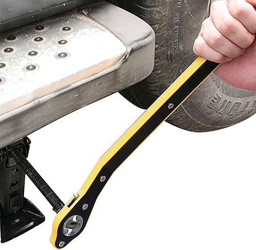 LAFANDE Llave de trinquete de gato que ahorra mano de obra automática  Herramienta de reparación de automóviles giratoria de 360 automotriz con