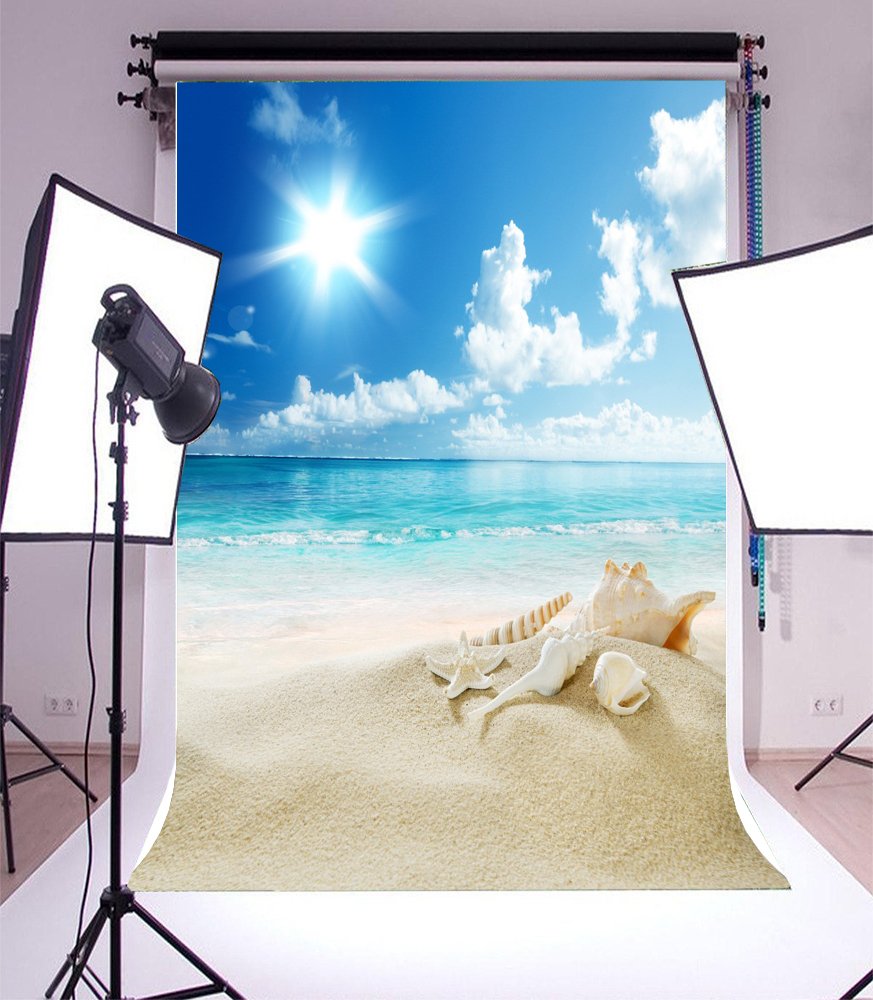 12x8ft Seaside Beach Tropical Ocean Vinyl Background 12x8ft Seaside ...
