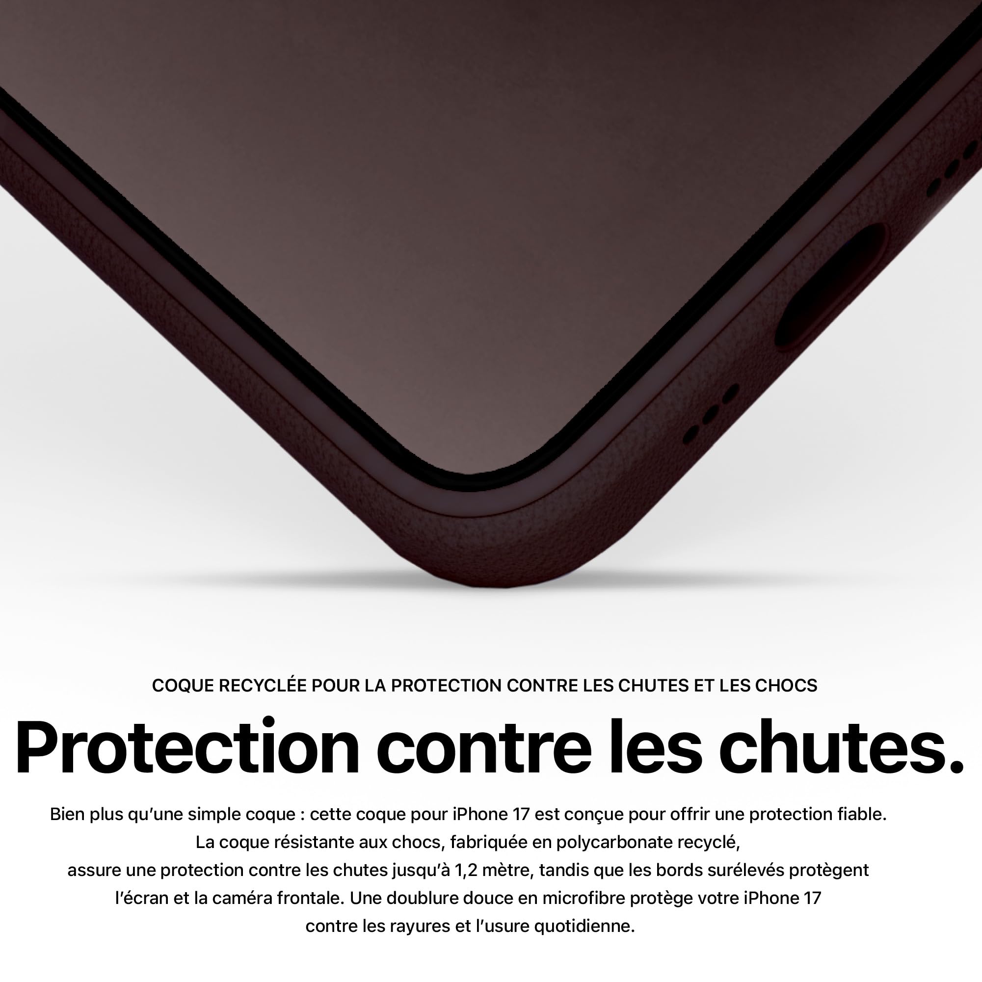 DECODED Coque pour iPhone 17 Pro Max, Cuir ECCO Premium, Compatible avec MagSafe, Magnétique, Protection Caméra, Bouton Camera Control, Anti-Rayures, Brun