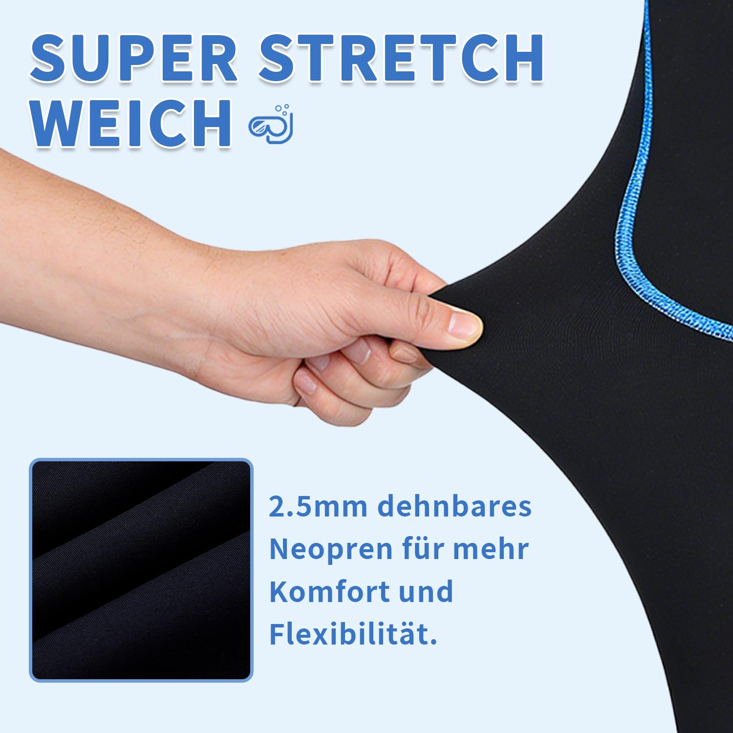 Lemorecn 2,5mm Kinder Shorty Neoprenanzug für Jungen Mädchen