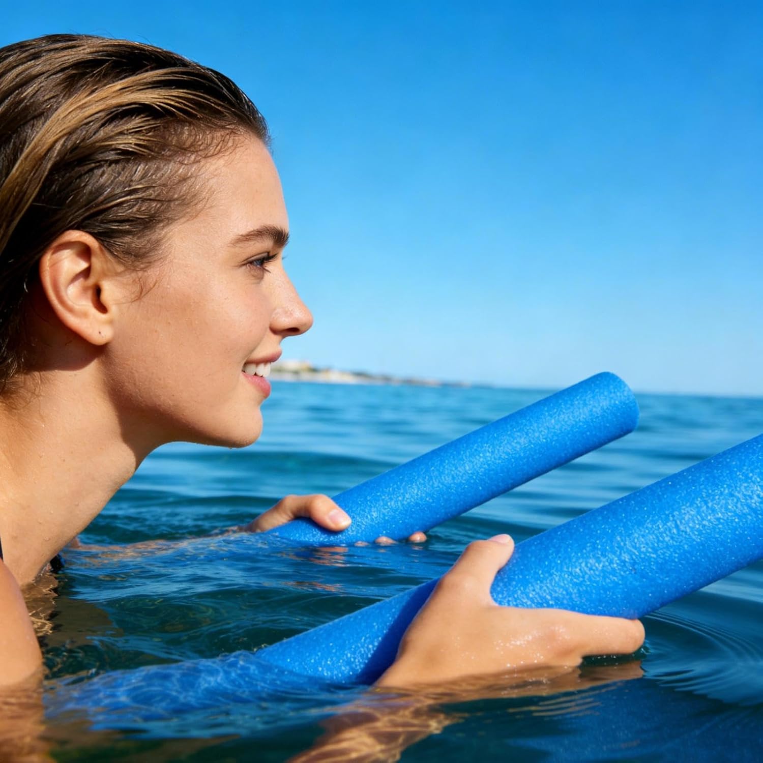 Pool Toy - Hollow Swimming Training Device,Pool Floating Noodles,for Home Bath Bathroom Backyard Outdoor Lake River Boys Girls Adults Family