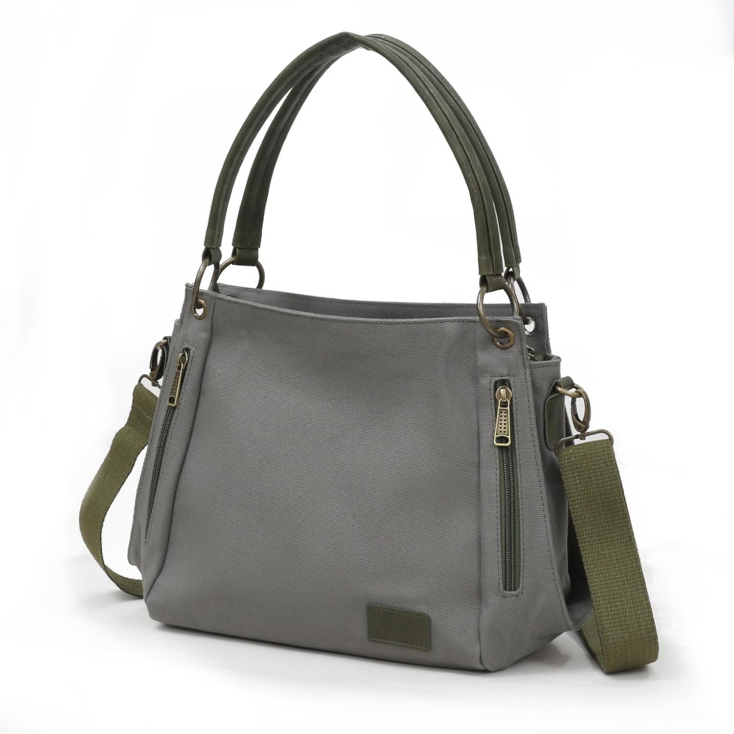 3230 Phaselis Women's Black Canvas Shoulder and Handbag - Water Resistant, Multi-Pocket