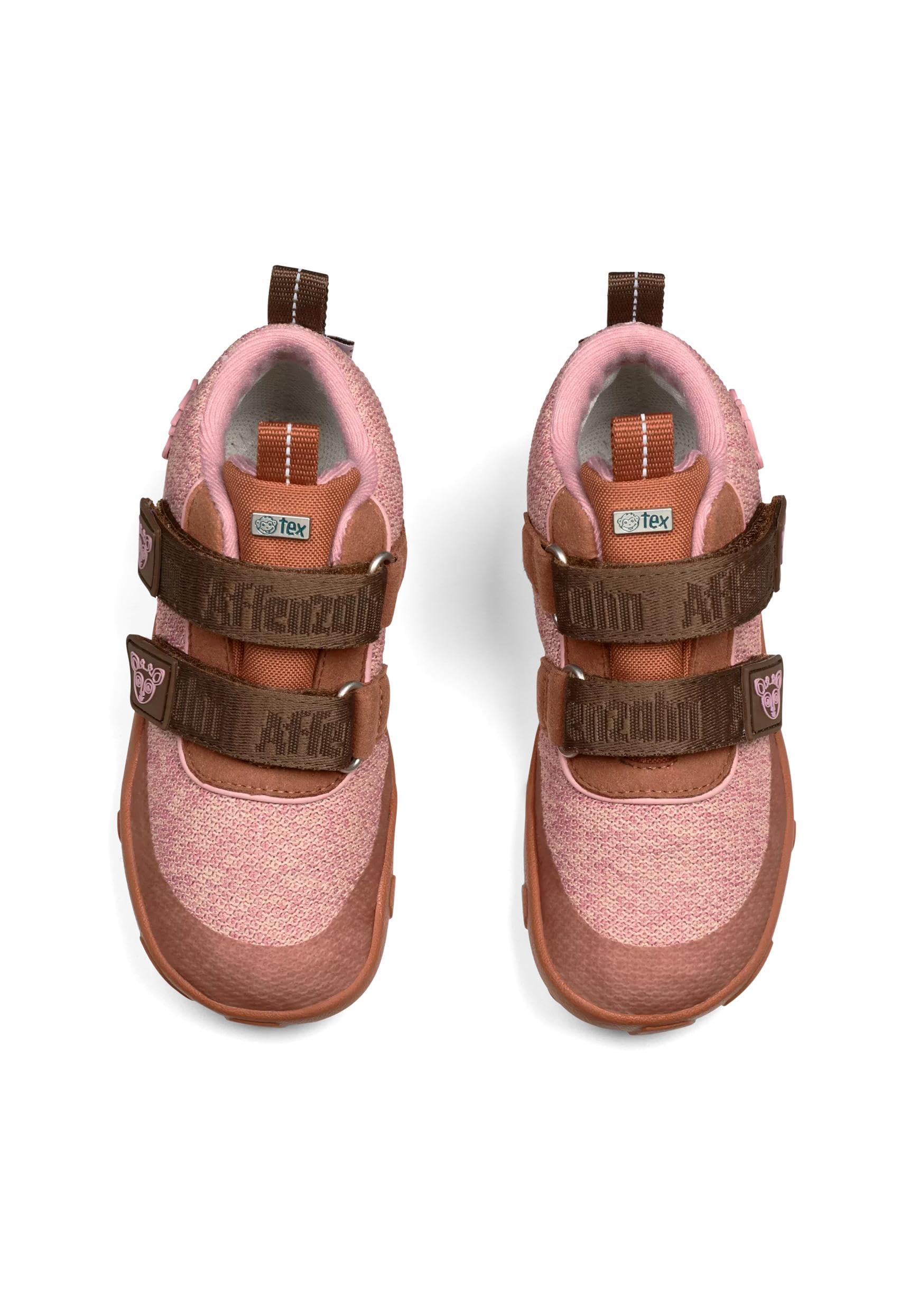 Affenzahn Scarpa Mezza Stagione Maglia Happy Scarpa da Mezza Stagione Knit Happy Impermeabile Traspirante vegana con Fodera Fredda Chiusure in Strappo e Suola Antiscivolo