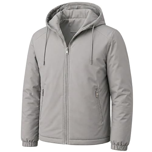 Rain Jacket for Men Waterproof for Bike Riders with Adjustable Hood Along with Inner Pockets,Waterproof Raincoat with Polyester Jacket, Zipper Pockets & Elastic Cuffs For Bike, Travel & Daily Wear