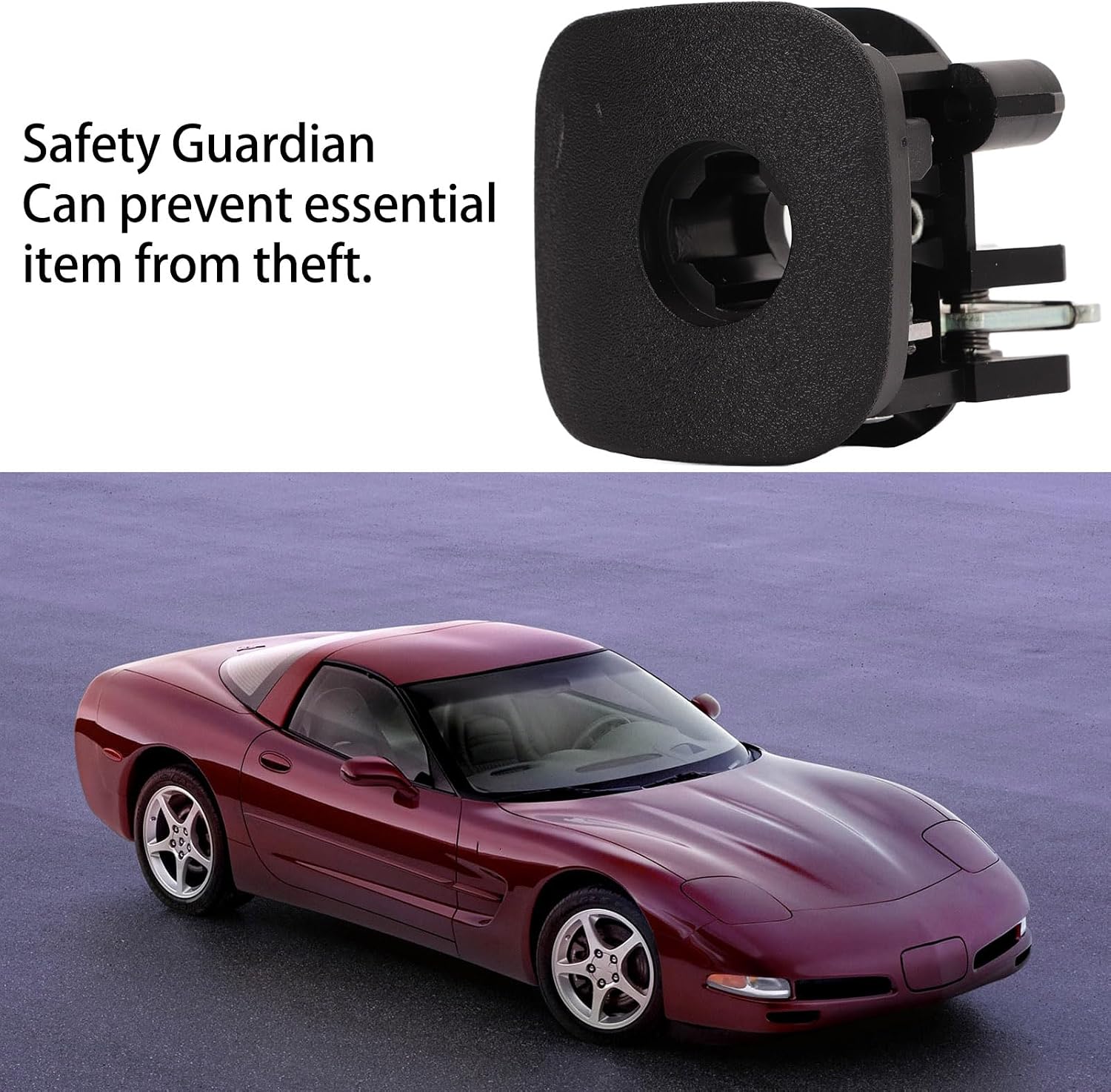 Glove Box Replacement Lock Handle Assembly, Compartment Compatible with C5 1997–2004, Secure Closing Wear Construction, Direct Fit Interior Repair Component, OE 10328822
