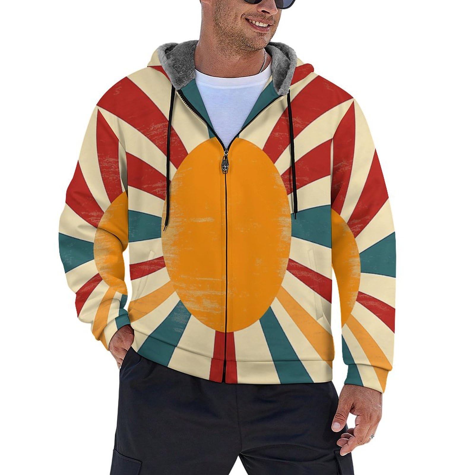 Sudadera con capucha y cárdigans forrados de alta densidad 8