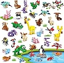 INSOON 30 Packs Animal Party Favors for Kids, 810 PCS Mini Animal Building Block Toy Set for Goodie Bag Fillers Classroom Prizes Easter Birthday Children's Day for Boys Girls Student Ages 6+