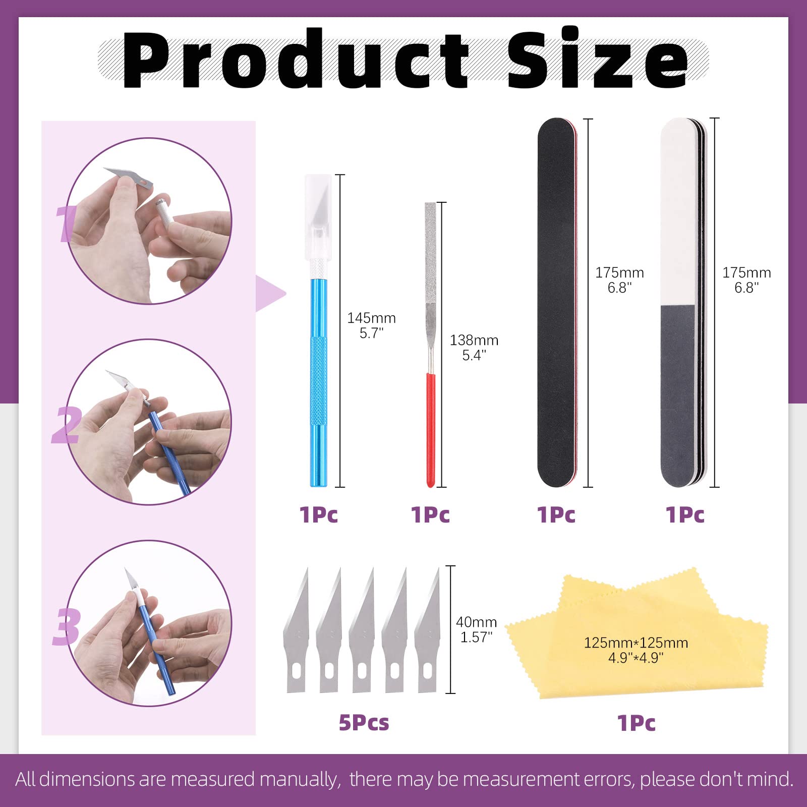 Swpeet Strumenti di modellazione per supporto base per verniciatura a spruzzo aerografo 37Pcs Professional Painting Stand Base Holder y Gundam Modeler Herramientas básicas con Alligator Clip Sticks