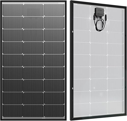 Panel solar de 100 vatios, tipo N 16BB 100W, monocristalino 25% de alta eficiencia 12V módulo solar para barcos, hogar, batería de RV y aplicaciones