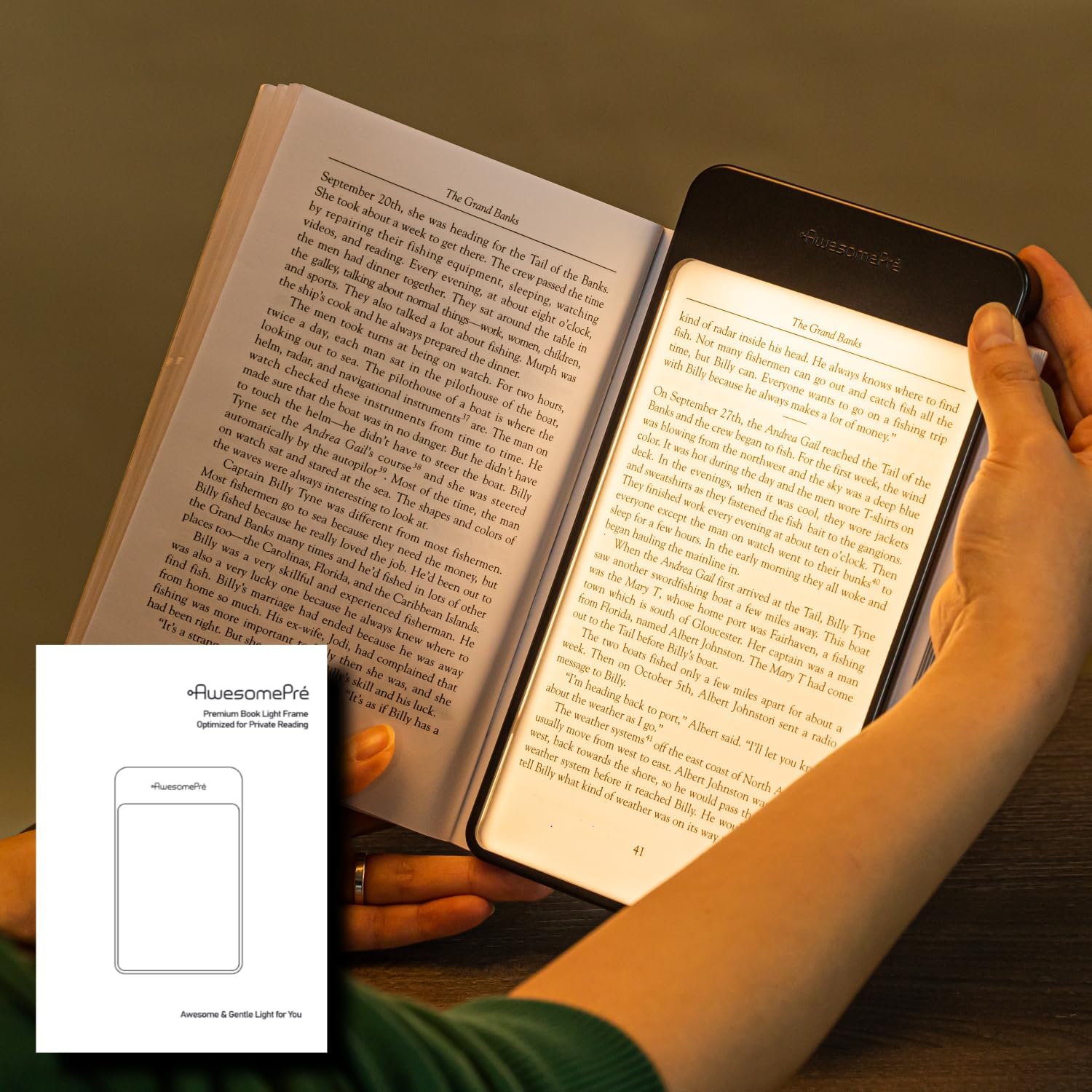 Plus Book Light, LED Reading Light, USB Rechargeable, Warm & Cool Tone, Portable Cordless Lamp for Bedtime Reading (Warm LED)