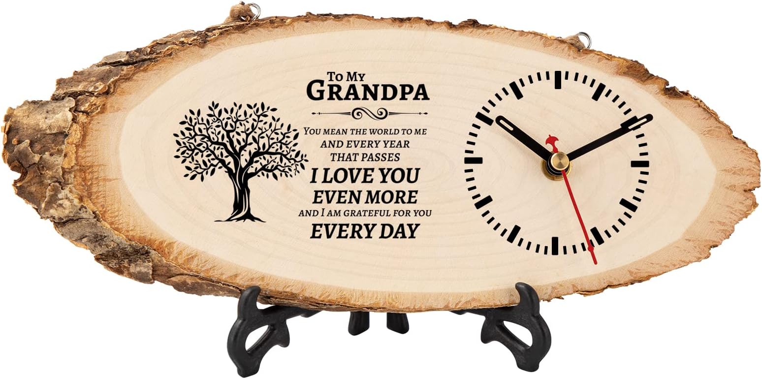 Grandpa Wooden Clock
