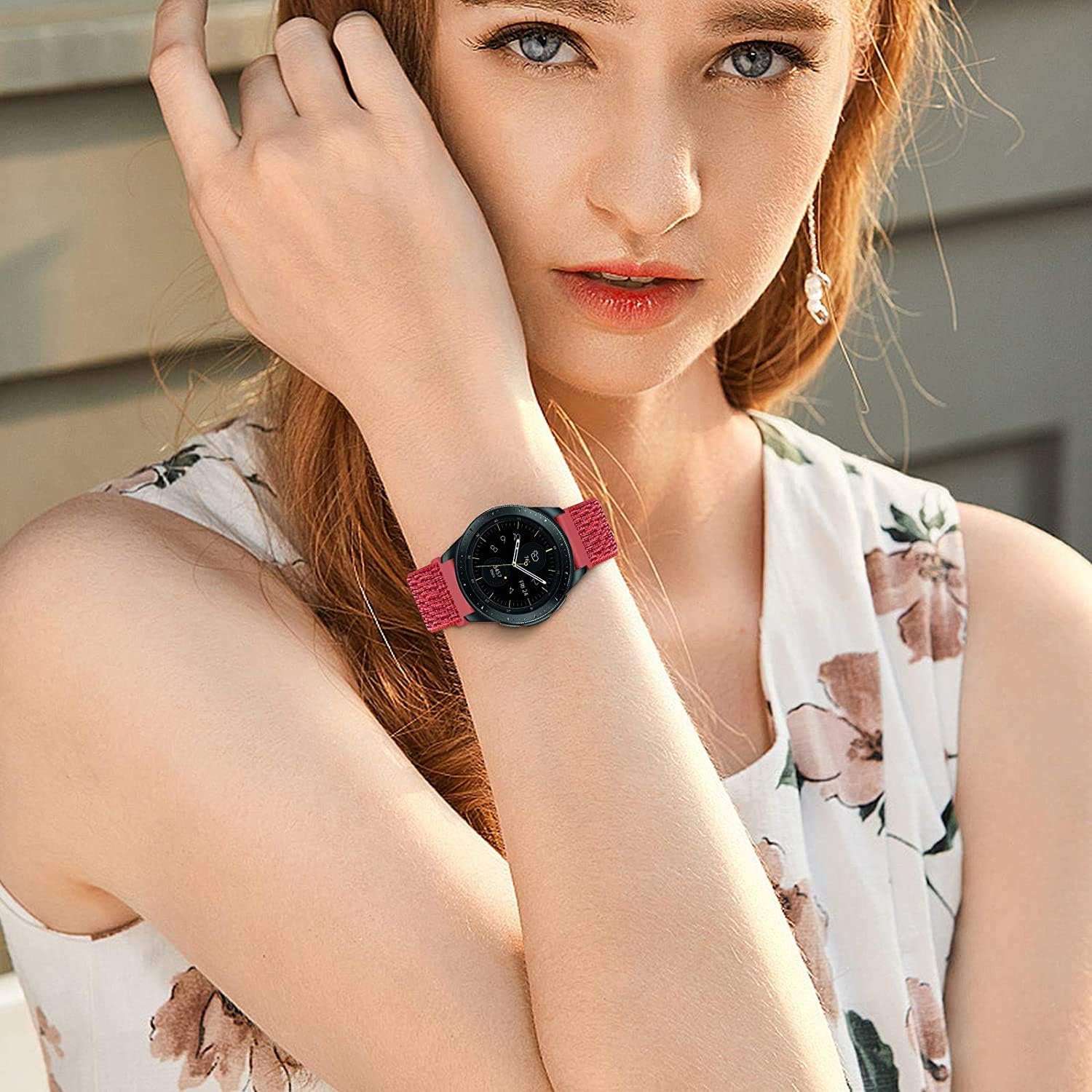 Morsey 20mm Quick Release Watch Band Compatible with Samsung Galaxy/Galaxy Watch Active2/ Huawei/Pebble/Asus/Ticwatch Smart Watch, Nylon Breathable Replacement Sport (3P-4)