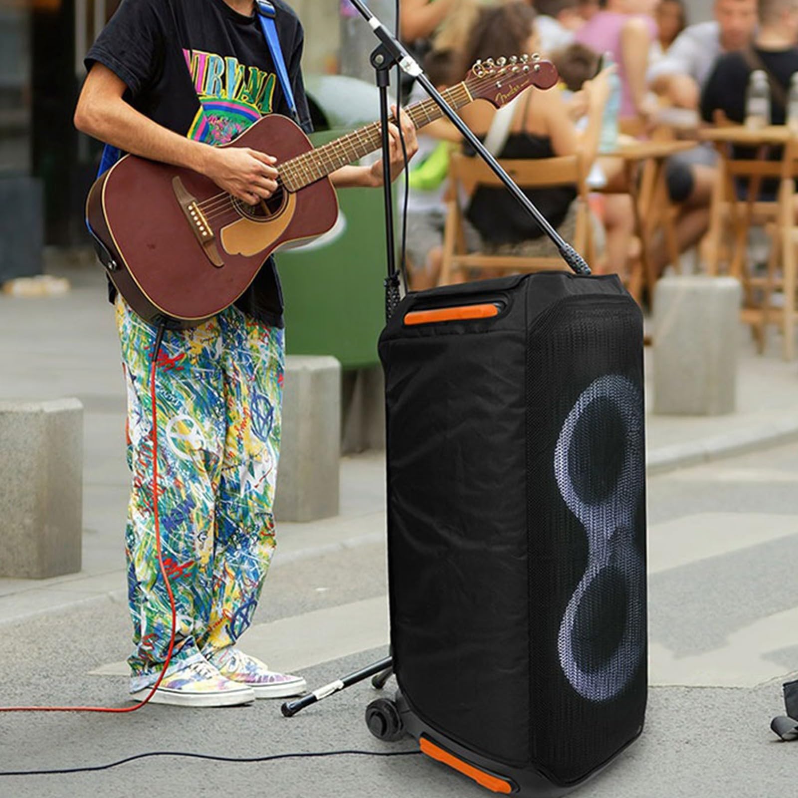 Nylon Loudspeaker Carrying Case Bag for 710 Loudspeakers Abrasion Storage