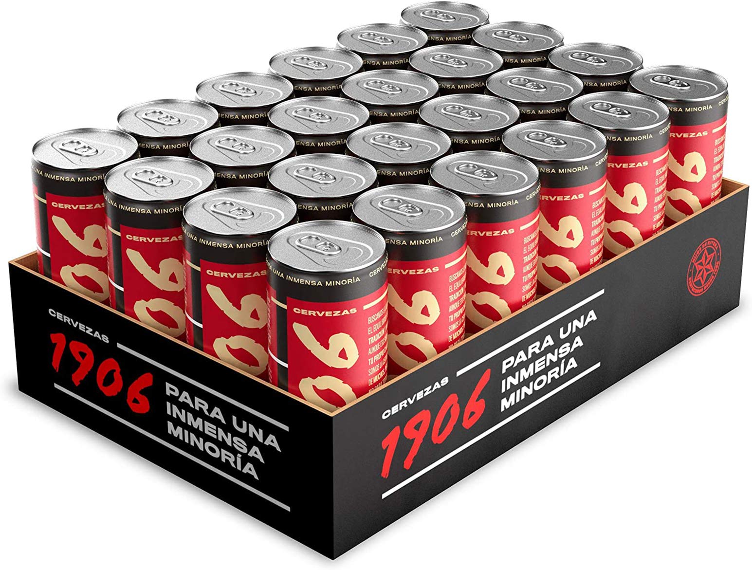Cerveza 1906 Red Vintage Pack 24x33cl latas + Reserva Especial Cerveza, 24 x 330ml