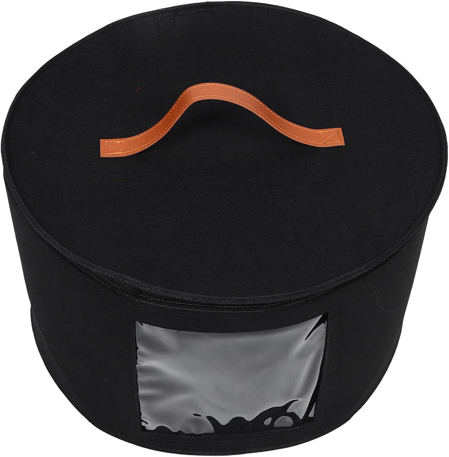 BESPORTBLE Foldable round Hat Organizer Box for Women with Lid Large Capacity Polyester Hat Storage Case and Closet Organizer