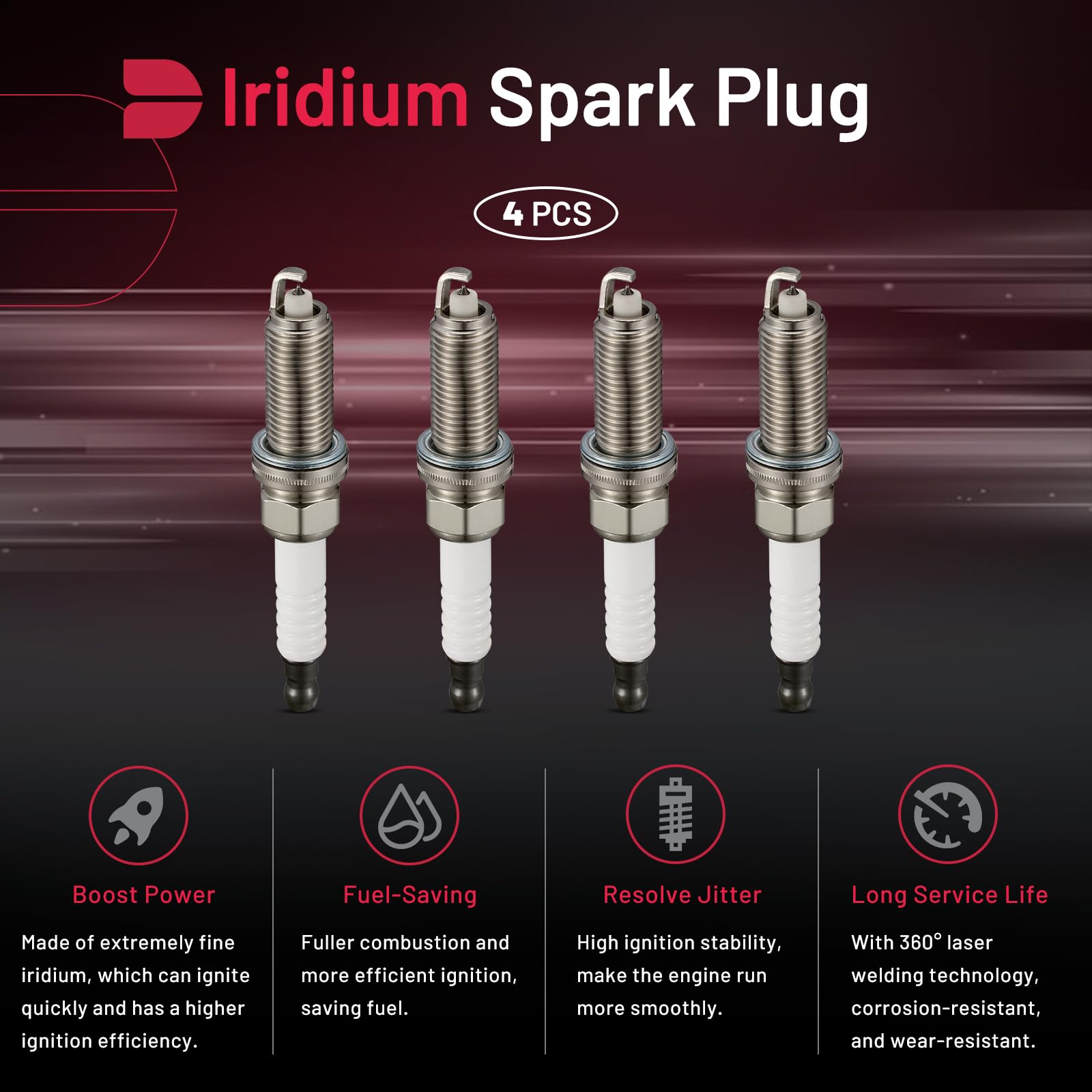 Amazon.com: BDFHYK LKAR6AIX-11 Iridium Spark Plugs Compatible with