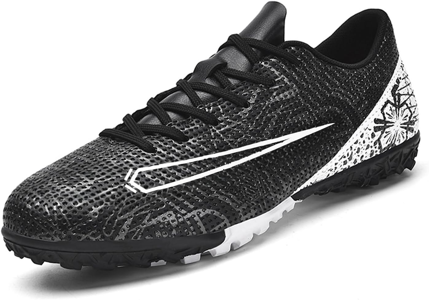 Soccer Cleats for Mens Womens Turf Soccer Shoes Indoor Footall Cleats High Ankle TF AG FG Football Boots Wide Training Sneaker