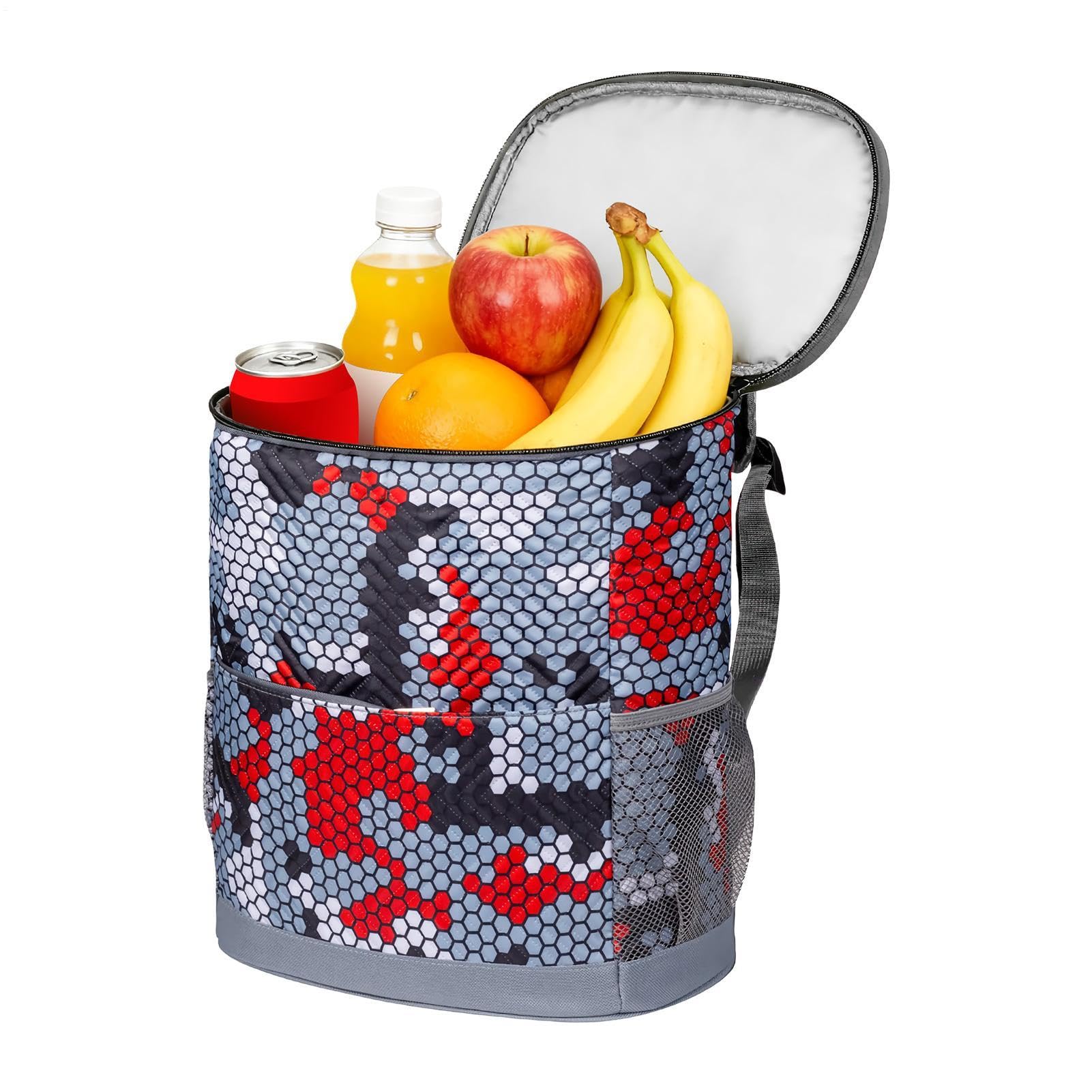 Zaino refrigerante isolato – Zaino pieghevole a prova di perdite, borsa termica a prova di perdite, grande capacità 20 l, mantiene il ghiaccio 24 ore, cerniera per campeggio, spiaggia, picnic, pesca