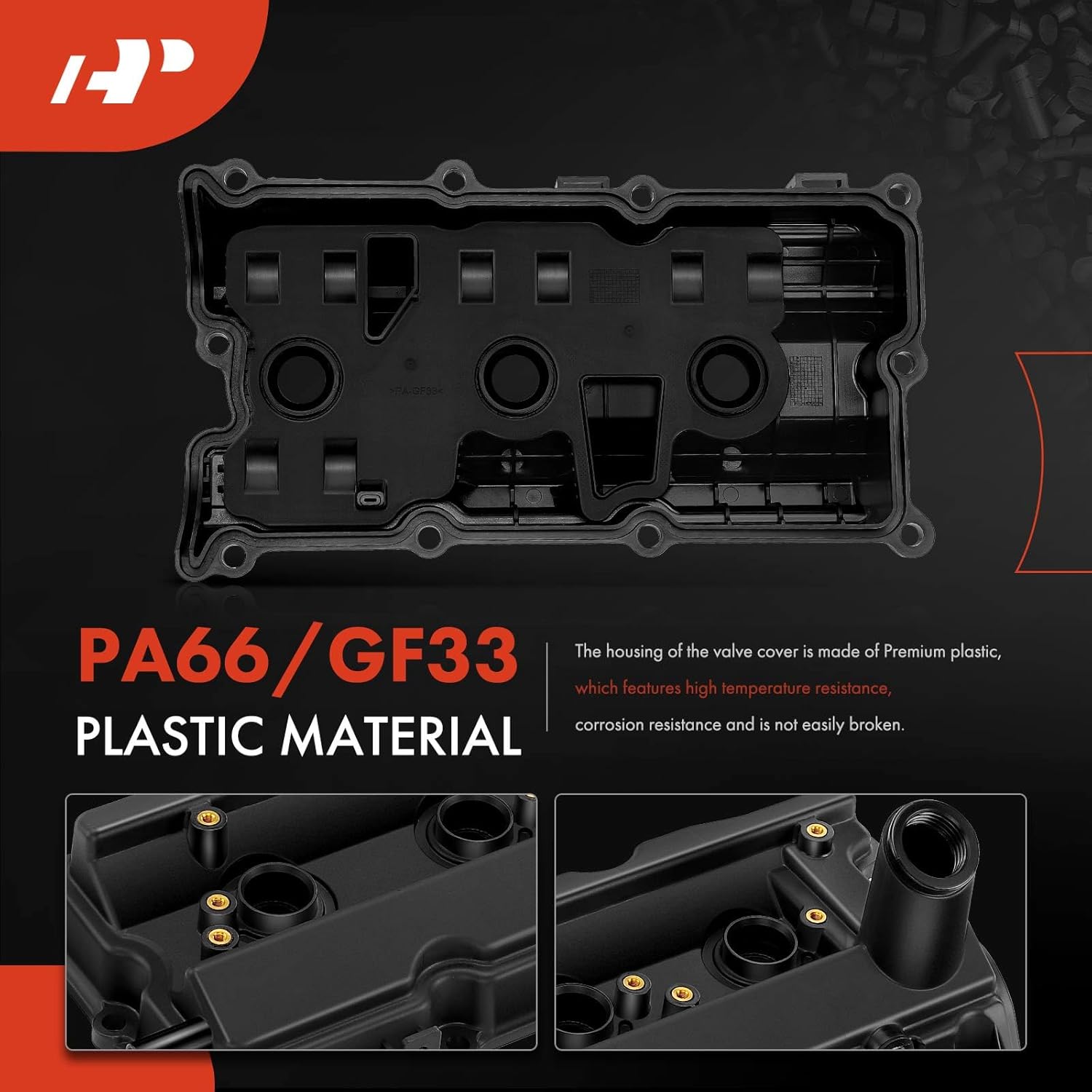 A-Premium Left and Right Engine Valve Cover Kit with Gasket & Bolts Compatible with Nissan 350Z 2003-2008 & Infiniti FX35 2003-2008, G35 2003-2007, M35 2006-2008, V6 3.5L VQ35DE