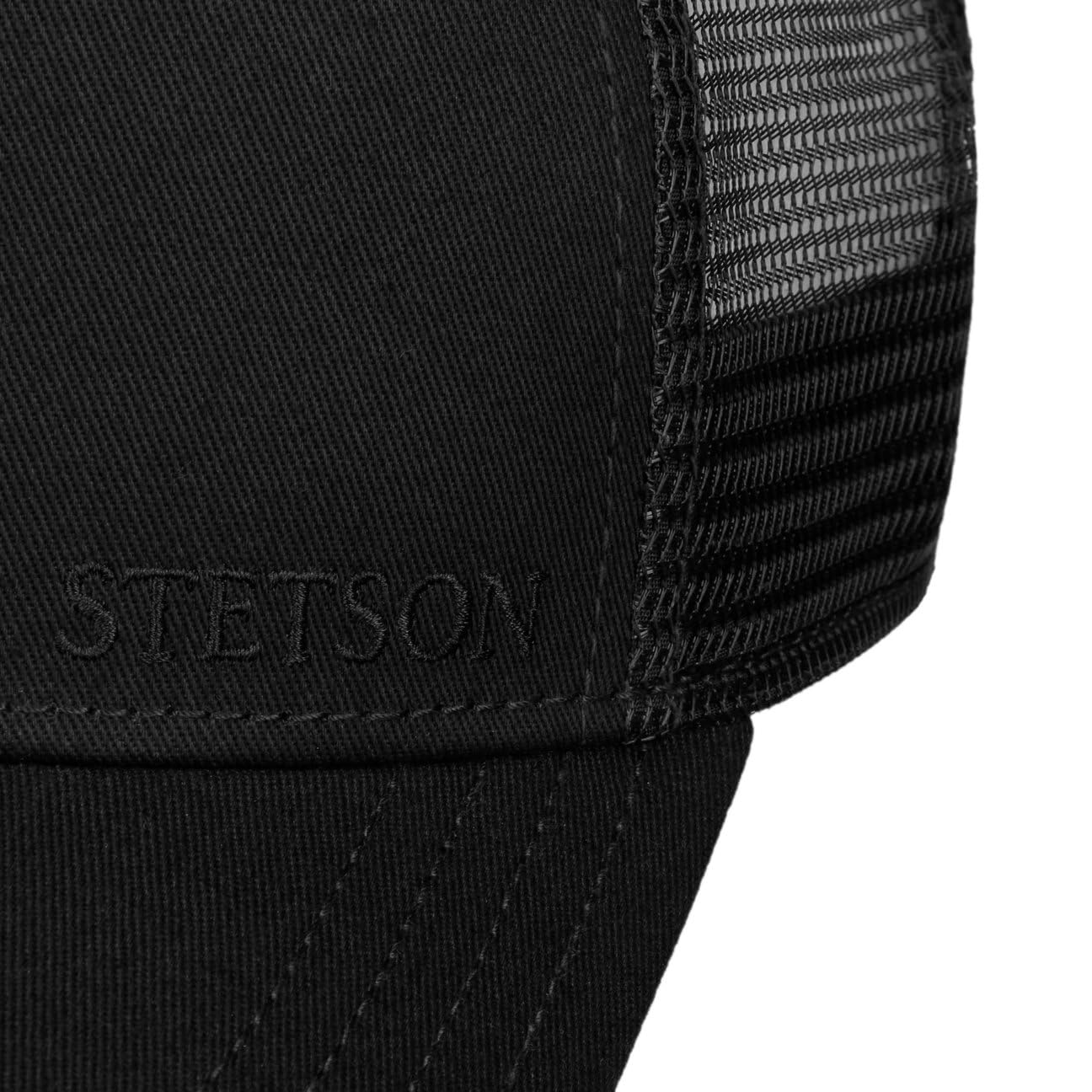 Stetson Cappellino Trucker Classic Donna/Uomo - Berretto Baseball Mesh cap Snapback, con Visiera Primavera/Estate - Taglia Unica Nero