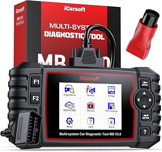 iCarsoft MB V3.0 Bidirectional Scan Tool for Most Mercedes-Benz/Sprinter/Smart 38+ Reset Service All System Scanner Full Active Test Quick Auto VIN Diagnostic Tool Car Code Reader with 38 Pin for Benz