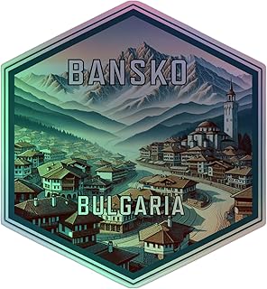 Bansko Bulgaria Holographic Souvenir Vinyl Decal Sticker 4-Inch