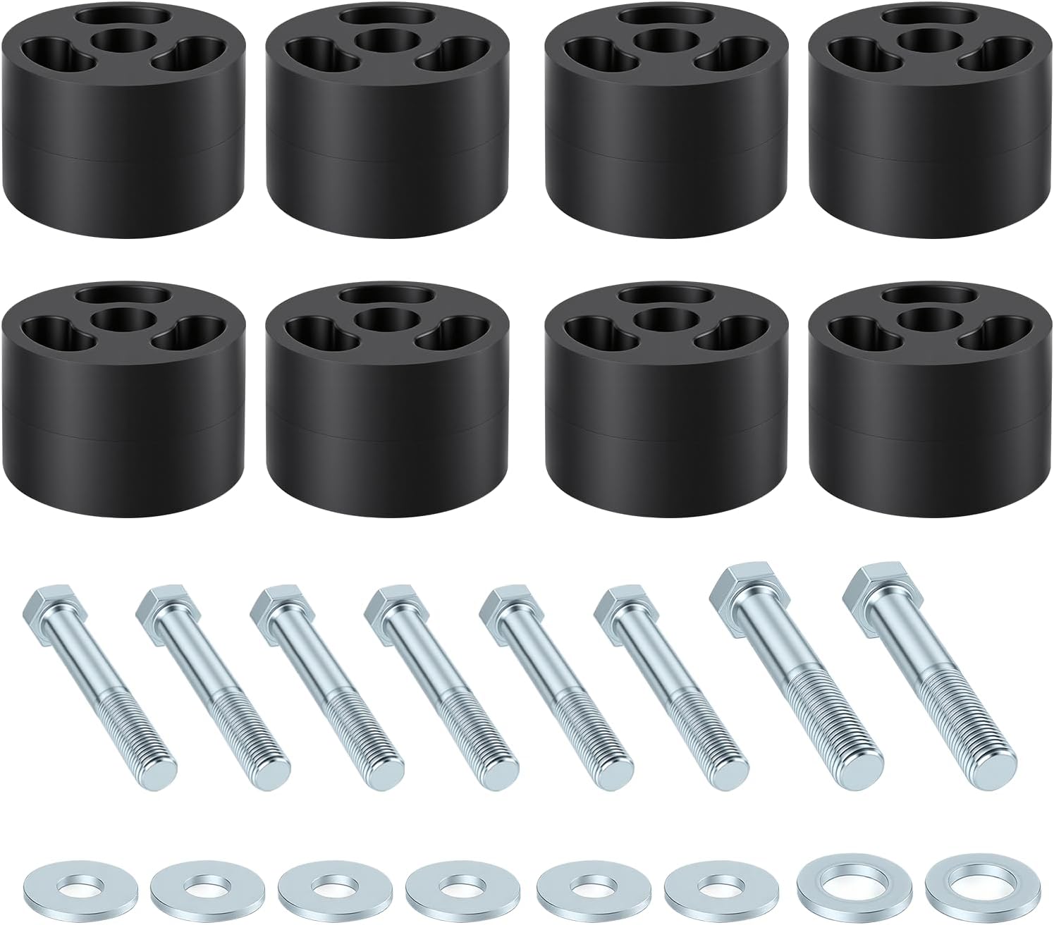 MARINOVA 1.25" Front Seat Riser Kit for 1997-2006 4WD Jeep Wrangler TJ， fits 2004-2006 4WD Jeep Wrangler TJ Unlimited, Black