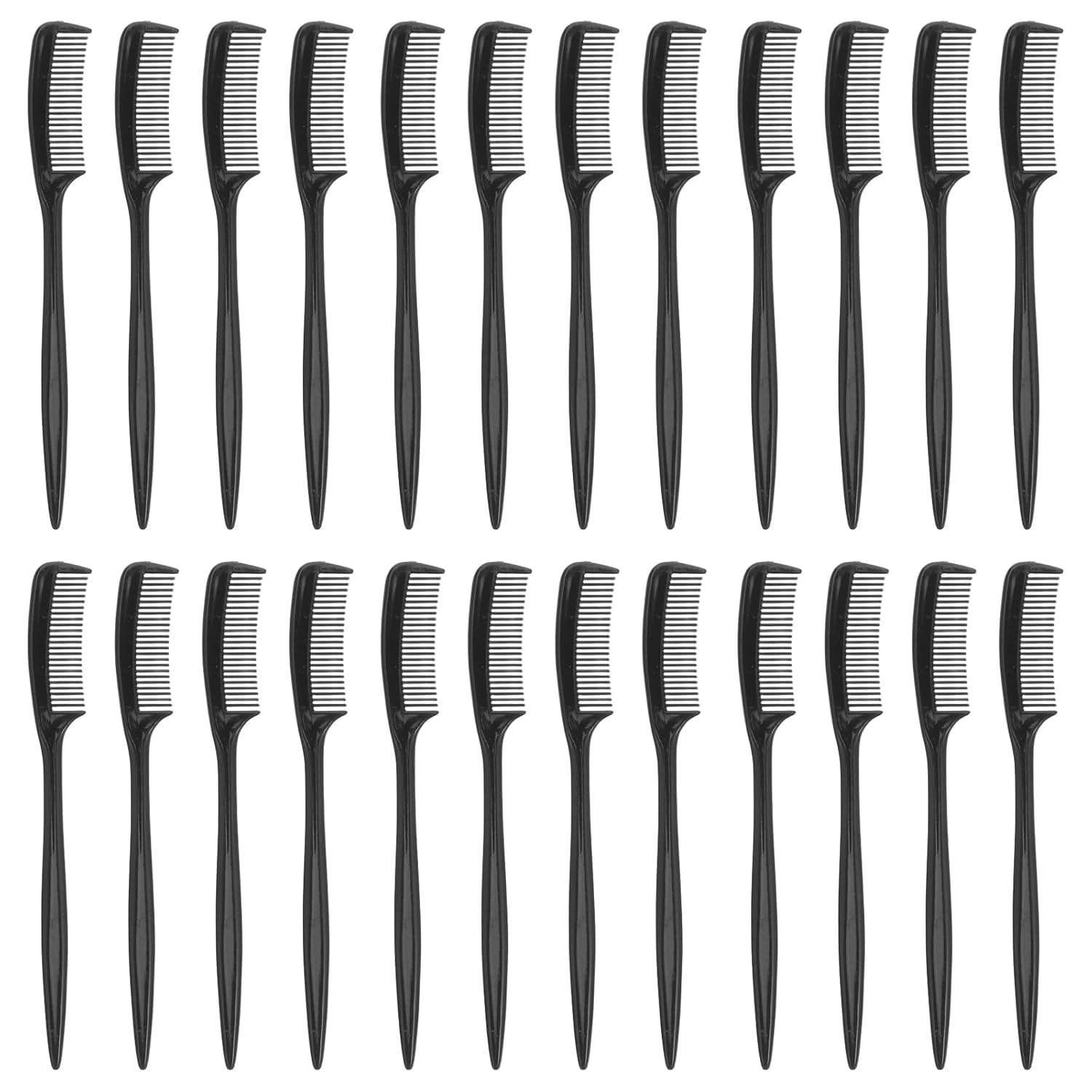 100pcs Disposable Eyelashes Comb Plastic Eyebrow Comb Portable Beauty Makeup Eye Lashes Separator Mascara Applicators Cosmetic Makeup Tool Accessories for Women Ladies Black