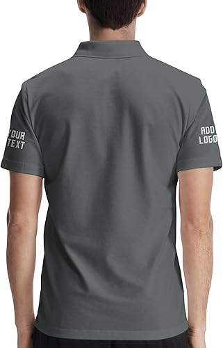 Miniatura 5 de Camisas personalizadas para hombre, camiseta polo personalizada, diseño de impresión bordada, diseño de tu propio texto, logotipo, nombre camisetas
