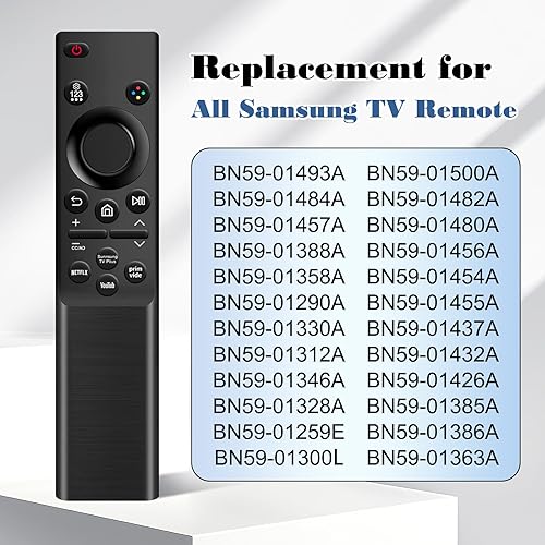 Vista 4 de [Paquete de 2] Reemplazo universal para control remoto Samsung TV, compatible con todos los modelos Samsung Smart TV, QLED, 4K, 8K, marco, curvo