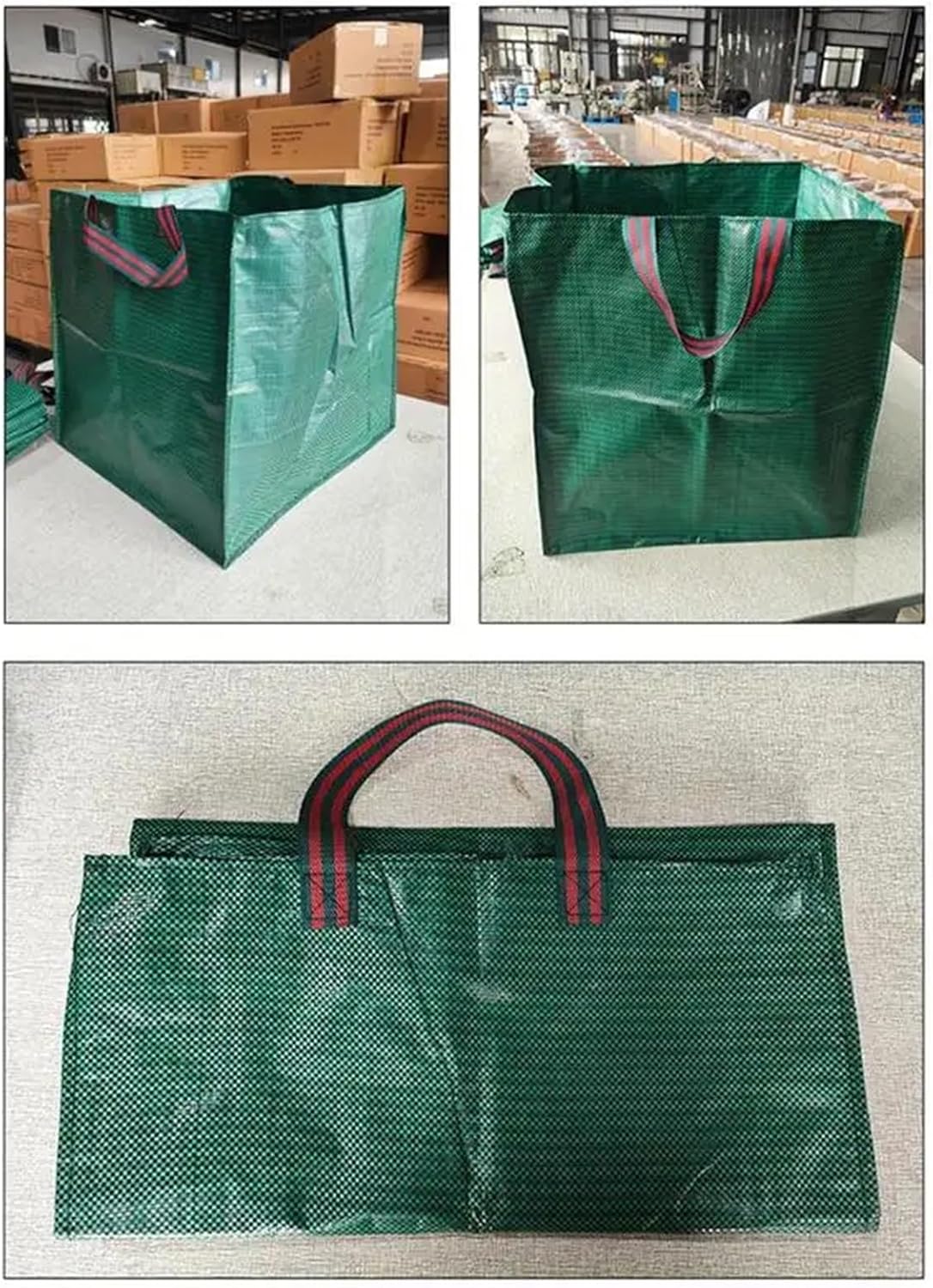 Reusable Yard Waste Bags Large Leaf Bags Lawn With Handle 125/270L Trash Debris Containers Garden Clippings Yard Harvest Straw(65cm)