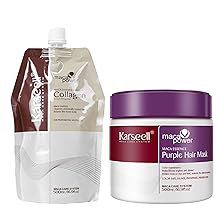 Karseell Purple Hair Mask Professional Neutralizes Brass & Yellow Tones For Blonde Silver Gray