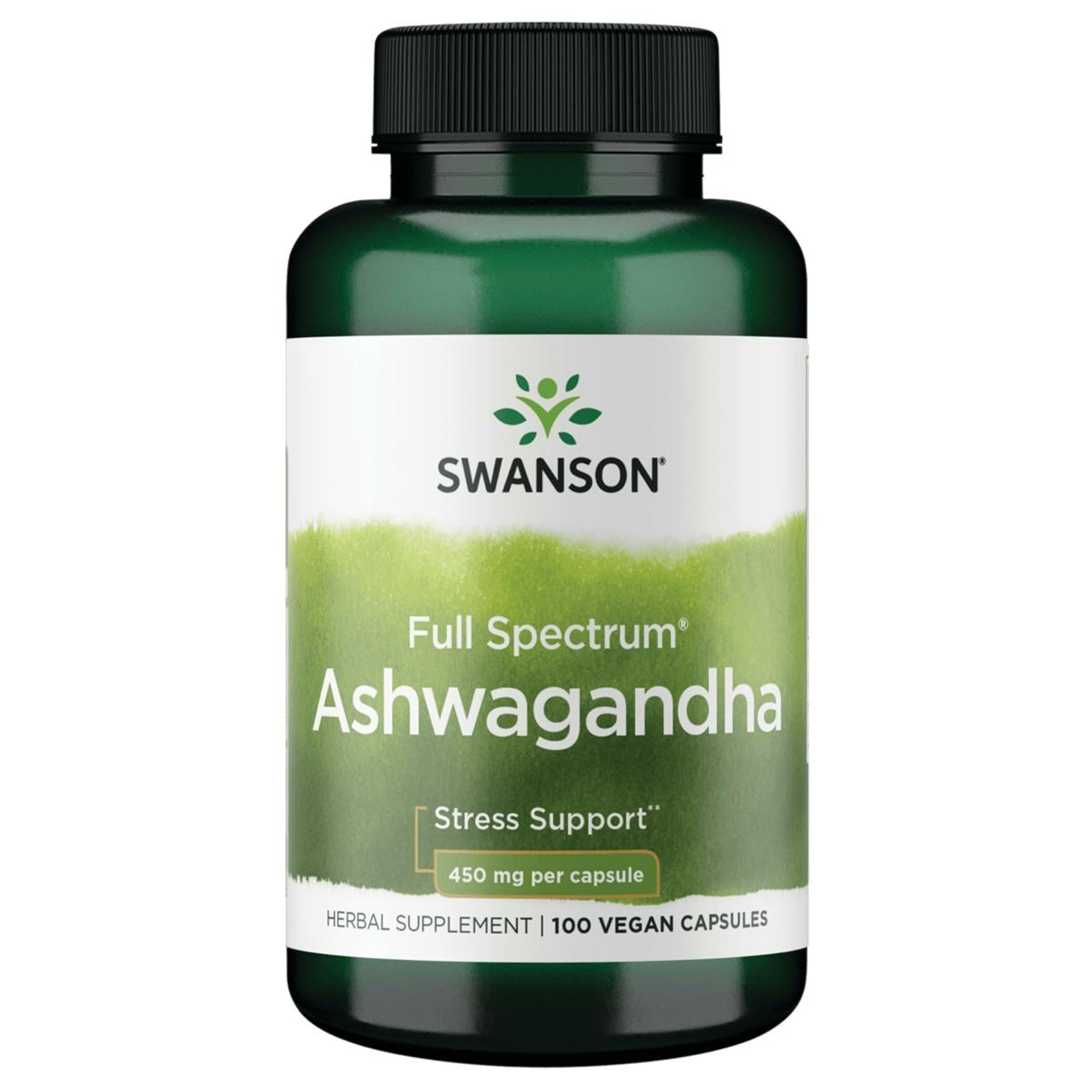 Swanson Full Spectrum Ashwagandha, 450 mg, 100 Vegan Capsules