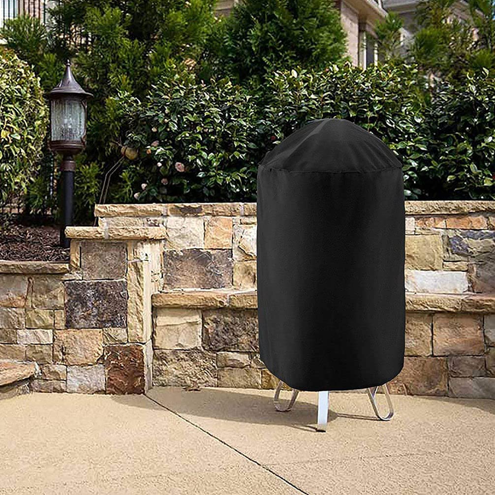 Copertura impermeabile per barbecue da 73 cm, protezione rotonda per esterni, con tessuto antivento resistente ai raggi UV, per braciere e patio