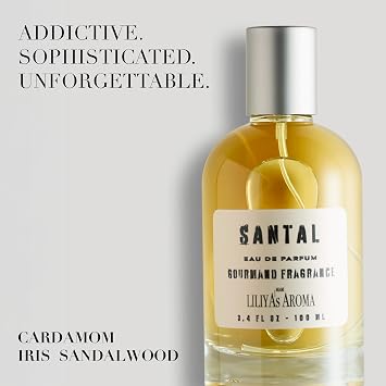 Liliyas Aroma SANTAL Eau de Parfum, Fragrance for Women and Men, VEGAN 3.4 Fl Oz