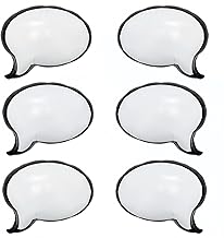 Speech Bubble Foil Balloon/Comic Style Dialog Box Balloon for Party Photo Props/DIY Messages/Birthday Parties/Fun Events/Photo Booths & Social Media Props