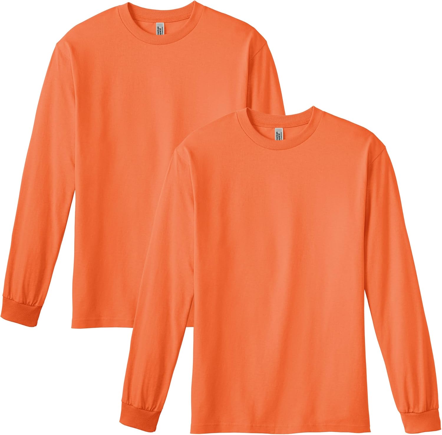 American Apparel Unisex-Adult Long Sleeve T-Shirt, Style G1304, 2-Pack