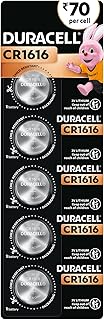 Duracell 1616 Lithium Coin Battery, Pack of 5, Specialty Devices, Calculator, Watch, Key Fob