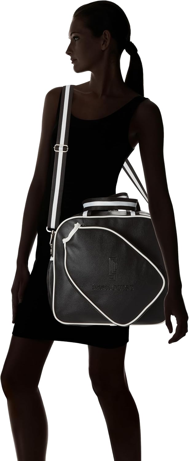 SamLouise Pickleball Tote Bag-Adjustable Pickleball, Pickleball Backpack with Water Bottle Holder