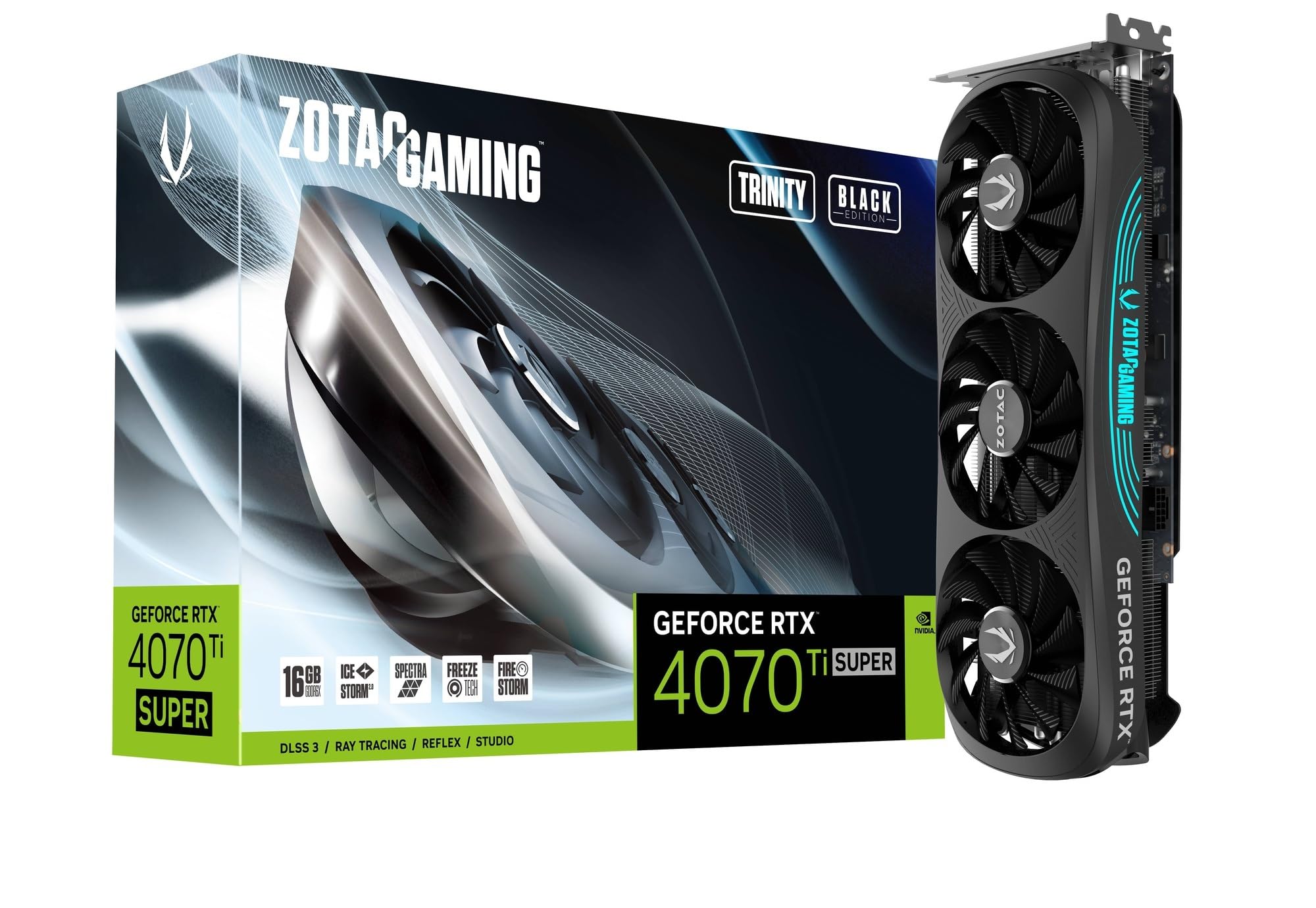 Amazon | ZOTAC GAMING GeForce RTX 4070 Ti SUPER TRINITY BLACK 