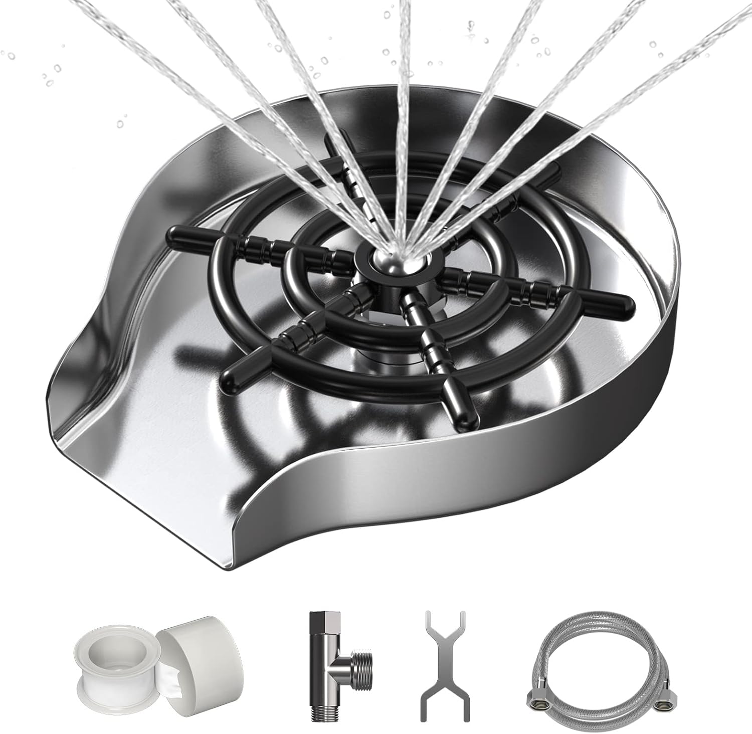 Glass Rinser,Glass Washer For Sink, Glass Washer for Sink, Bottle Cup