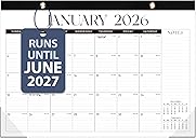 2026 Desk Calendar, Large Desktop/Wall Monthly Calendar (Jan. 2026 - Jun. 2027) 17'' x 12'' Personal Desk Planner for Teacher Family School Office Supplies