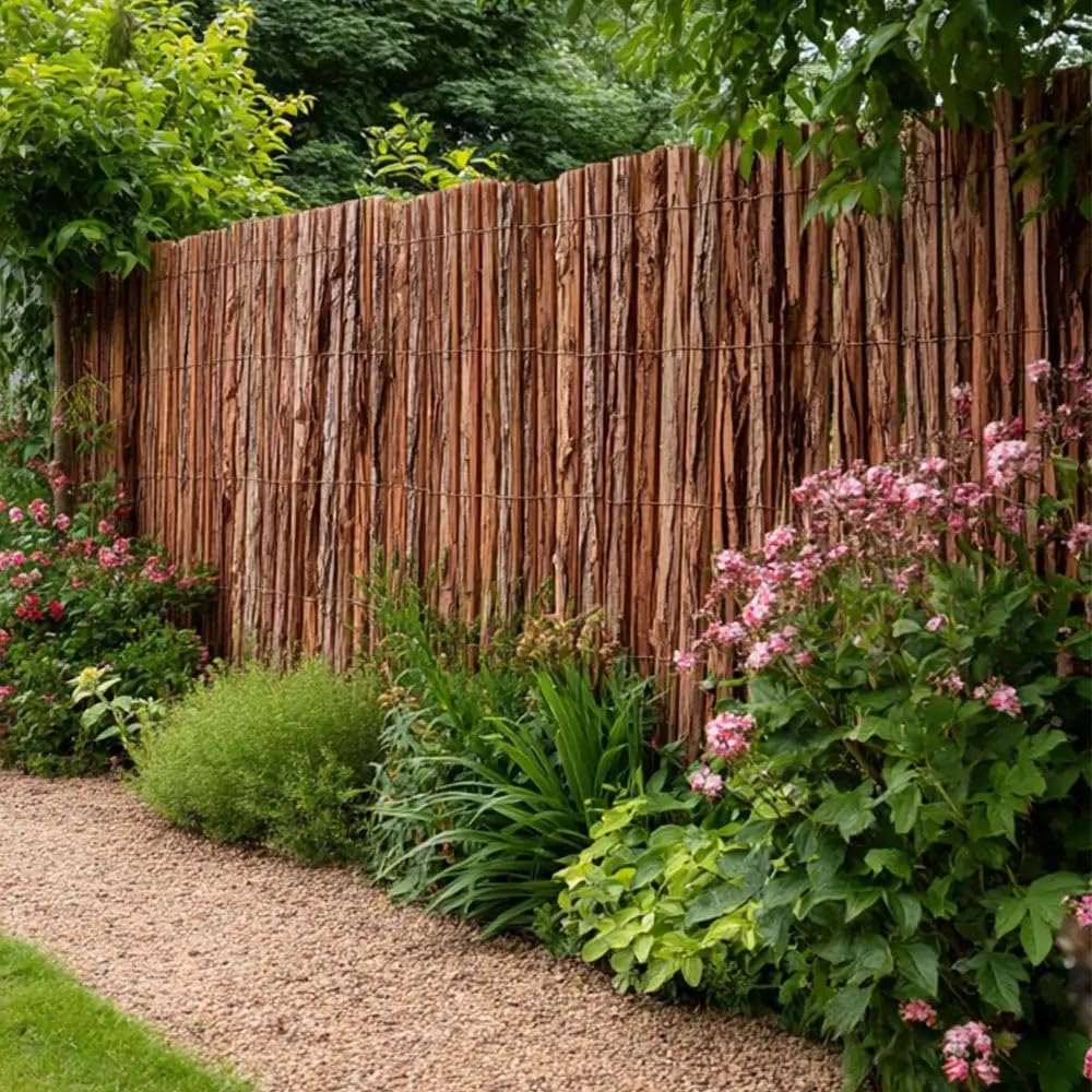 W3-4m x H1-2m Premium Bark Fencing Screening Rolls | 6 Sizes (W4m x H2m)