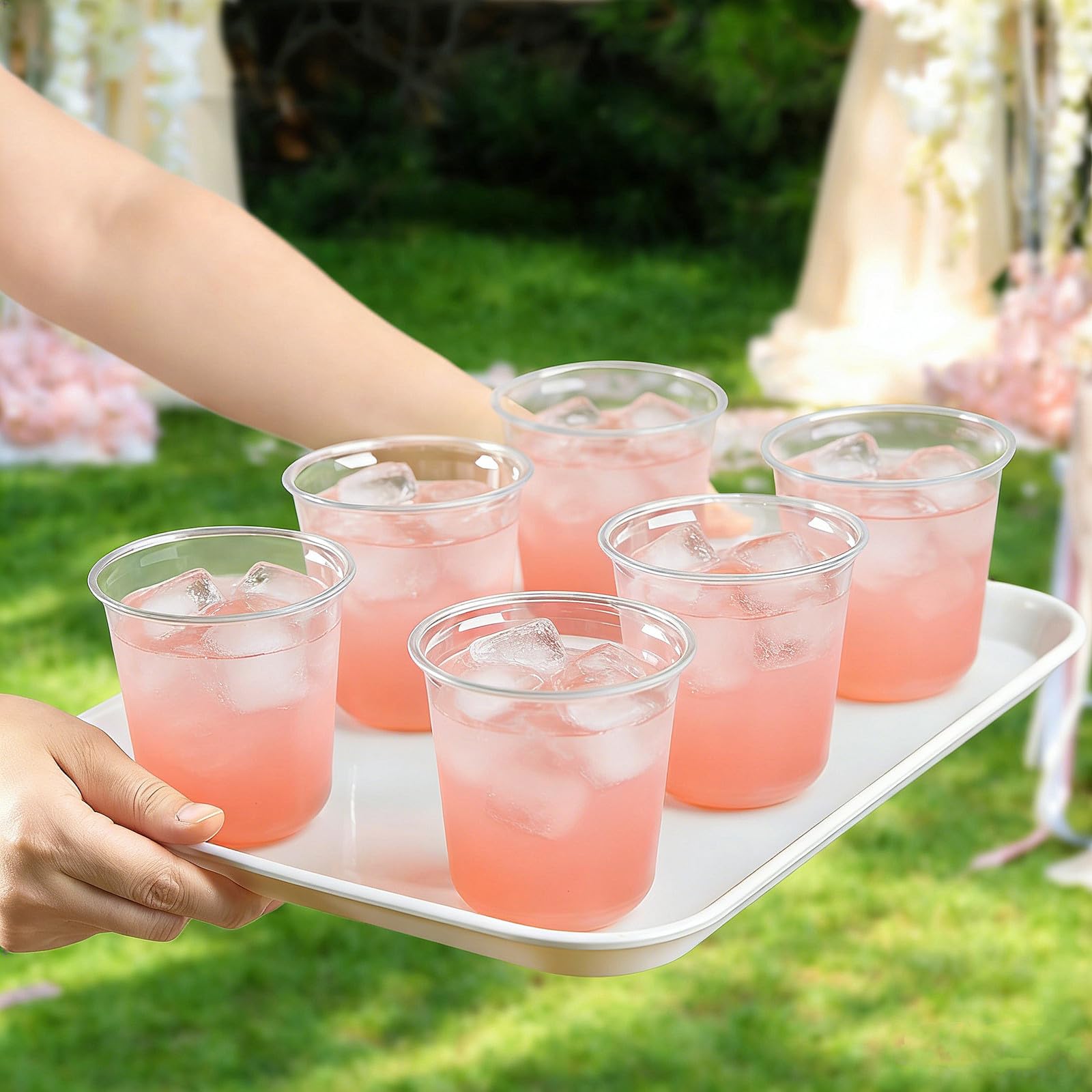 50 Pack 12 oz Clear Plastic Cups Disposable Cocktail Cups — Amazon image 7