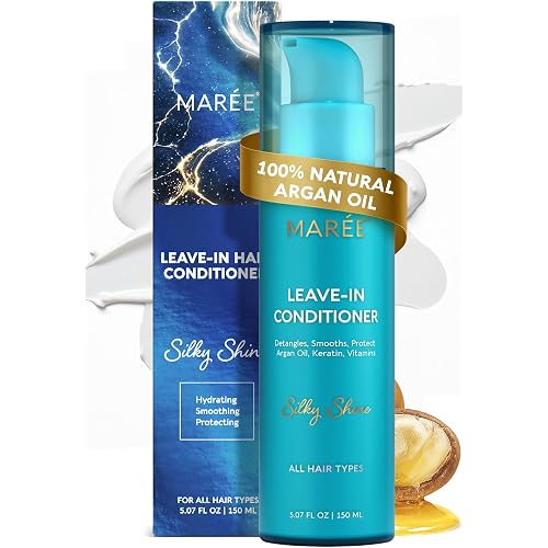 MAREE Leave-In Conditioner Hair Gloss for Dry Damaged Hair, Leave-In Conditioner for Curly Hair, Color Treated