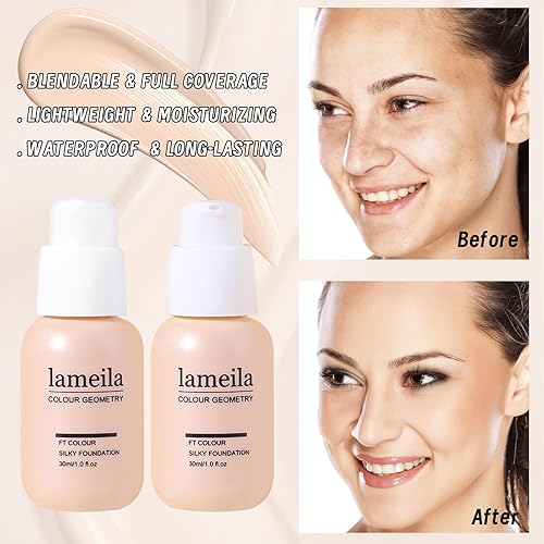 Miniatura 9 de Kit completo de maquillaje para niñas, adolescentes y mujeres, juego de regalo de maquillaje, incluye sombra de ojos, base, barra de contador,