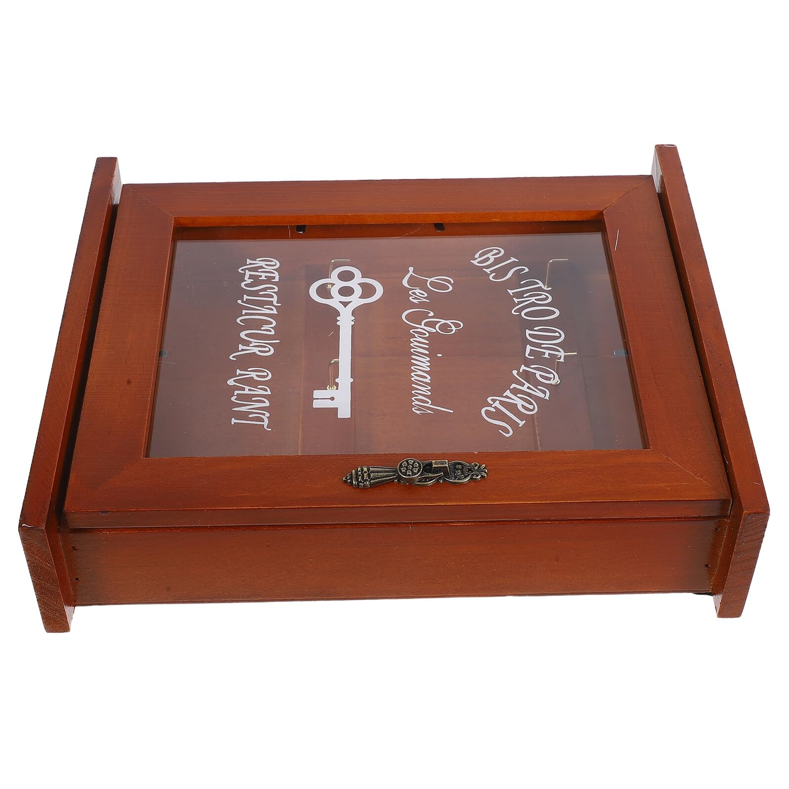 Caja de llaves de madera rústica armario de pared guardallaves pequeño