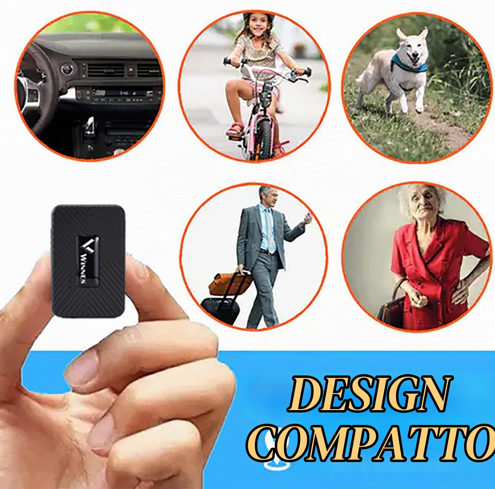4G Micro Localizzatore con Microfono 4G GPS Tracker per Auto Portatile Localizzatore con Magnetico IP68 Tracking Satellitare Tracciatore di Posizione in Tempo Reale GPS Tracker per Bambini Auto Anzian