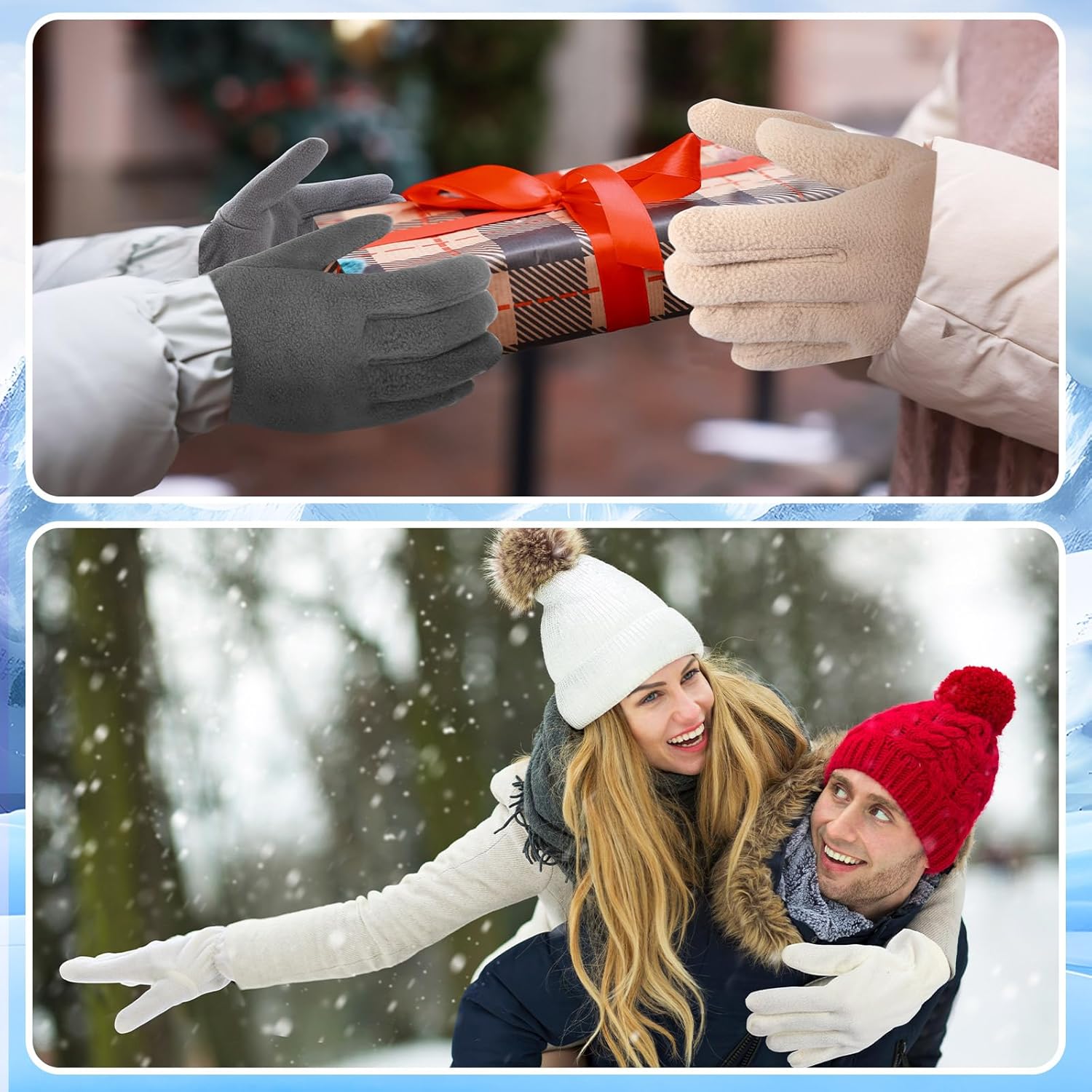 JaGely 24 Pairs Fleece Glove Bulk Soft Warm Winter Gloves for Men Women Full Fingers Mittens for Hiking Driving Outdoors - Image 6