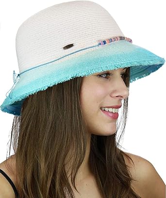 Paper Woven Cloche Bucket Hat 